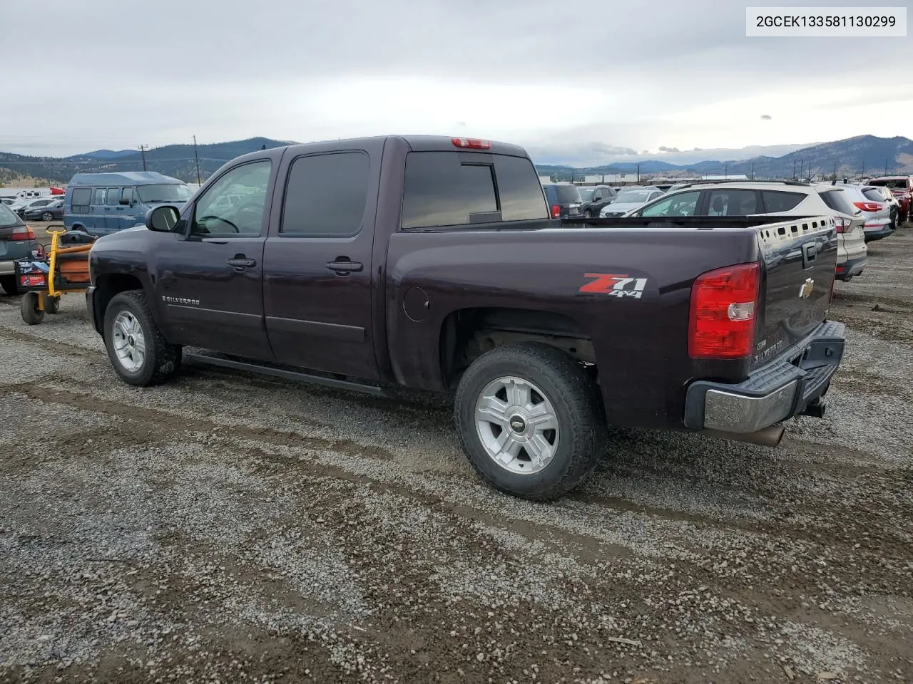 2008 Chevrolet Silverado K1500 VIN: 2GCEK133581130299 Lot: 71974694