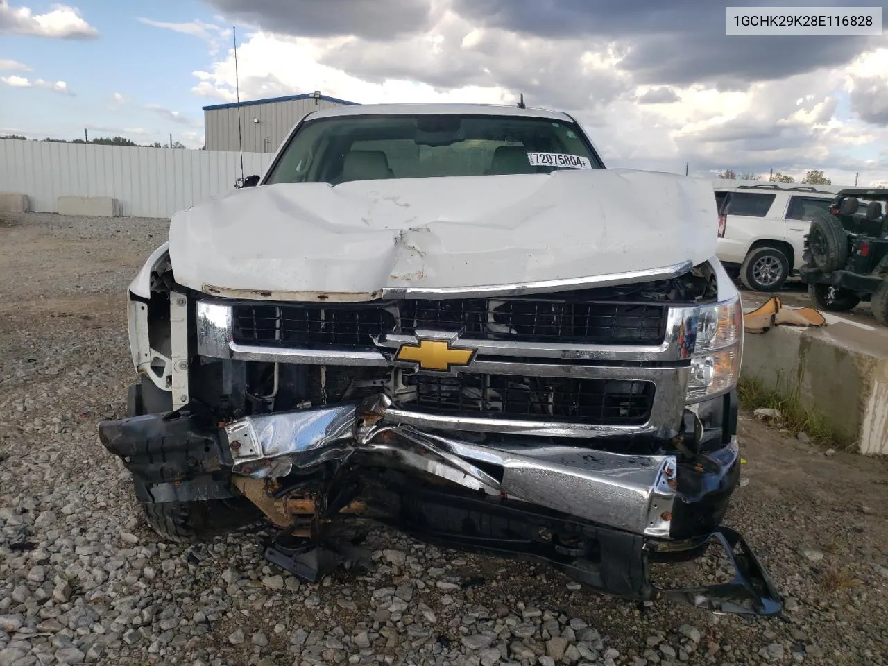 2008 Chevrolet Silverado K2500 Heavy Duty VIN: 1GCHK29K28E116828 Lot: 72075804