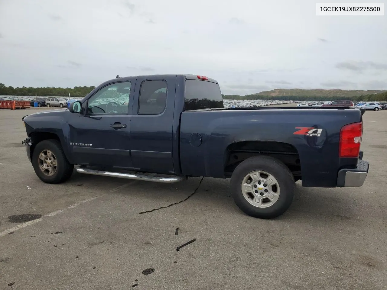 2008 Chevrolet Silverado K1500 VIN: 1GCEK19JX8Z275500 Lot: 72122914