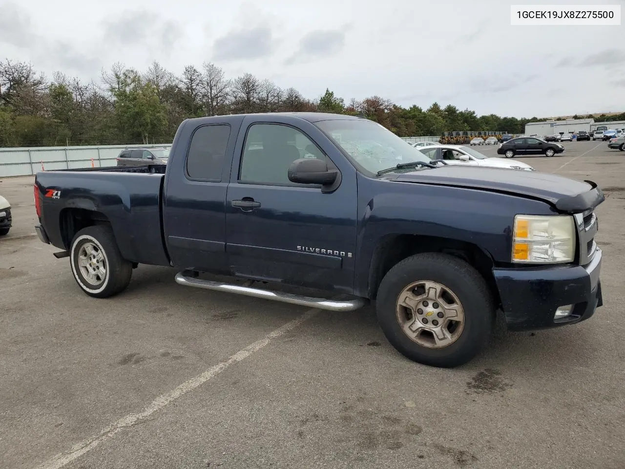 2008 Chevrolet Silverado K1500 VIN: 1GCEK19JX8Z275500 Lot: 72122914