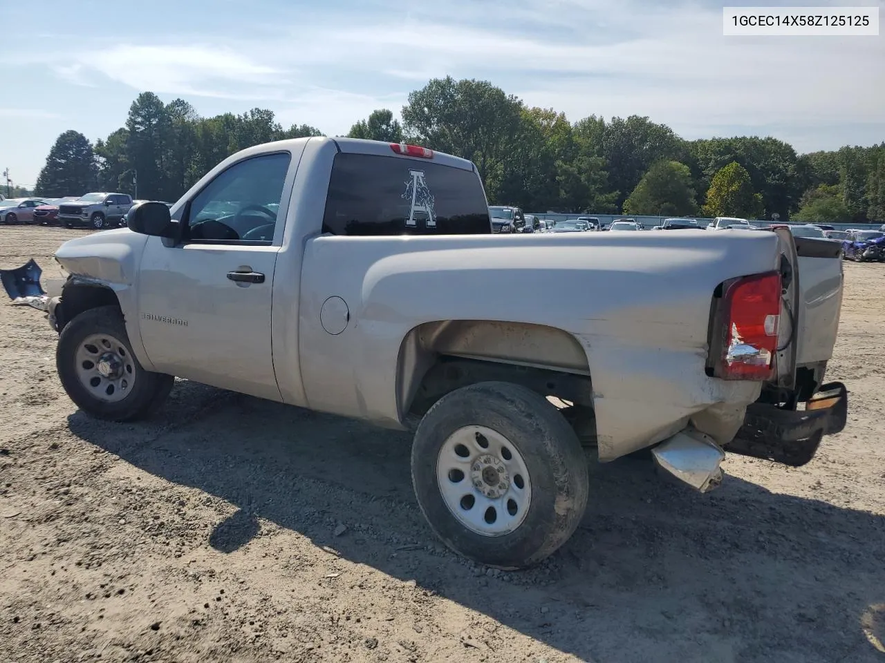 2008 Chevrolet Silverado C1500 VIN: 1GCEC14X58Z125125 Lot: 72156834