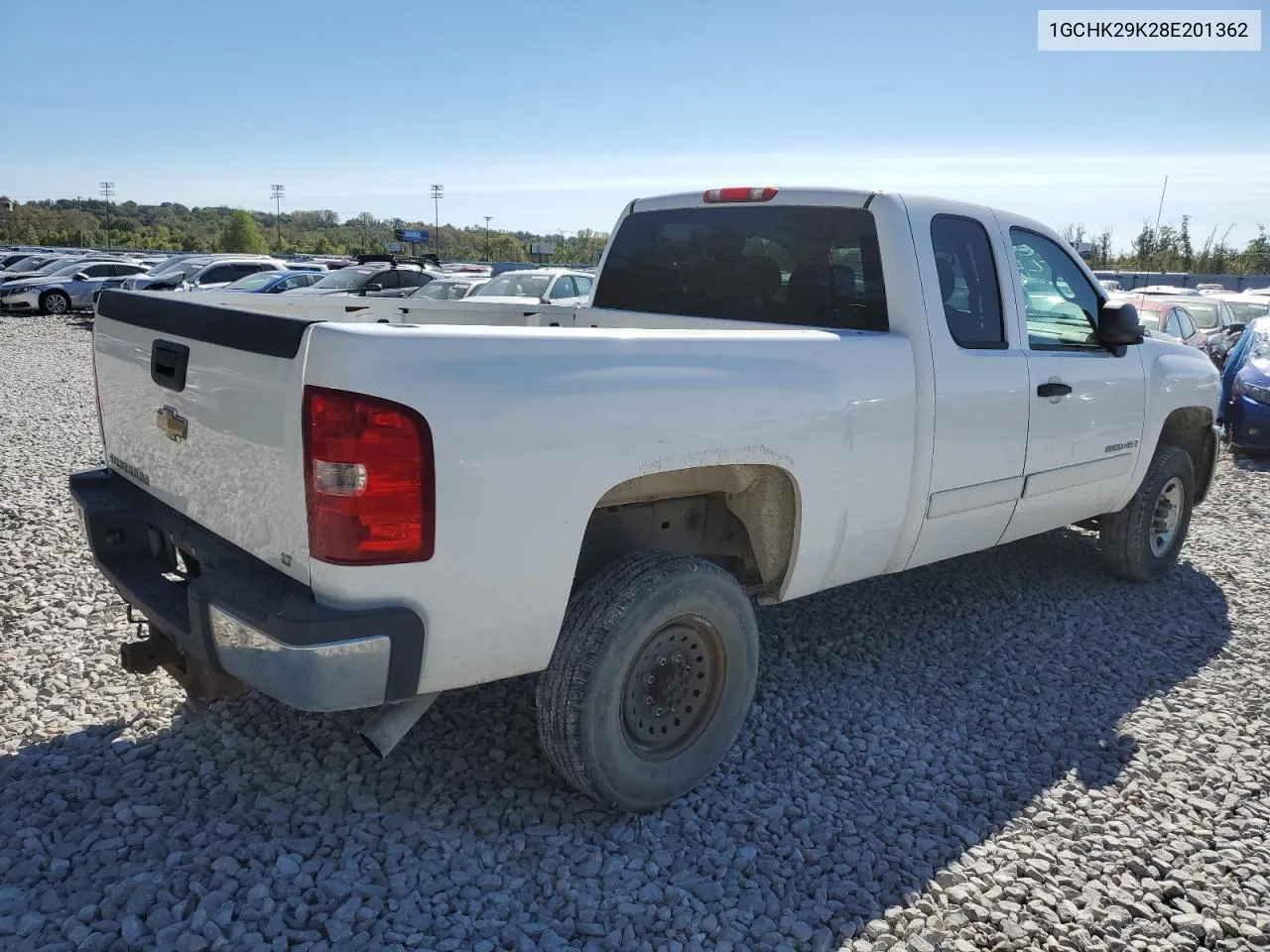 2008 Chevrolet Silverado K2500 Heavy Duty VIN: 1GCHK29K28E201362 Lot: 72243584