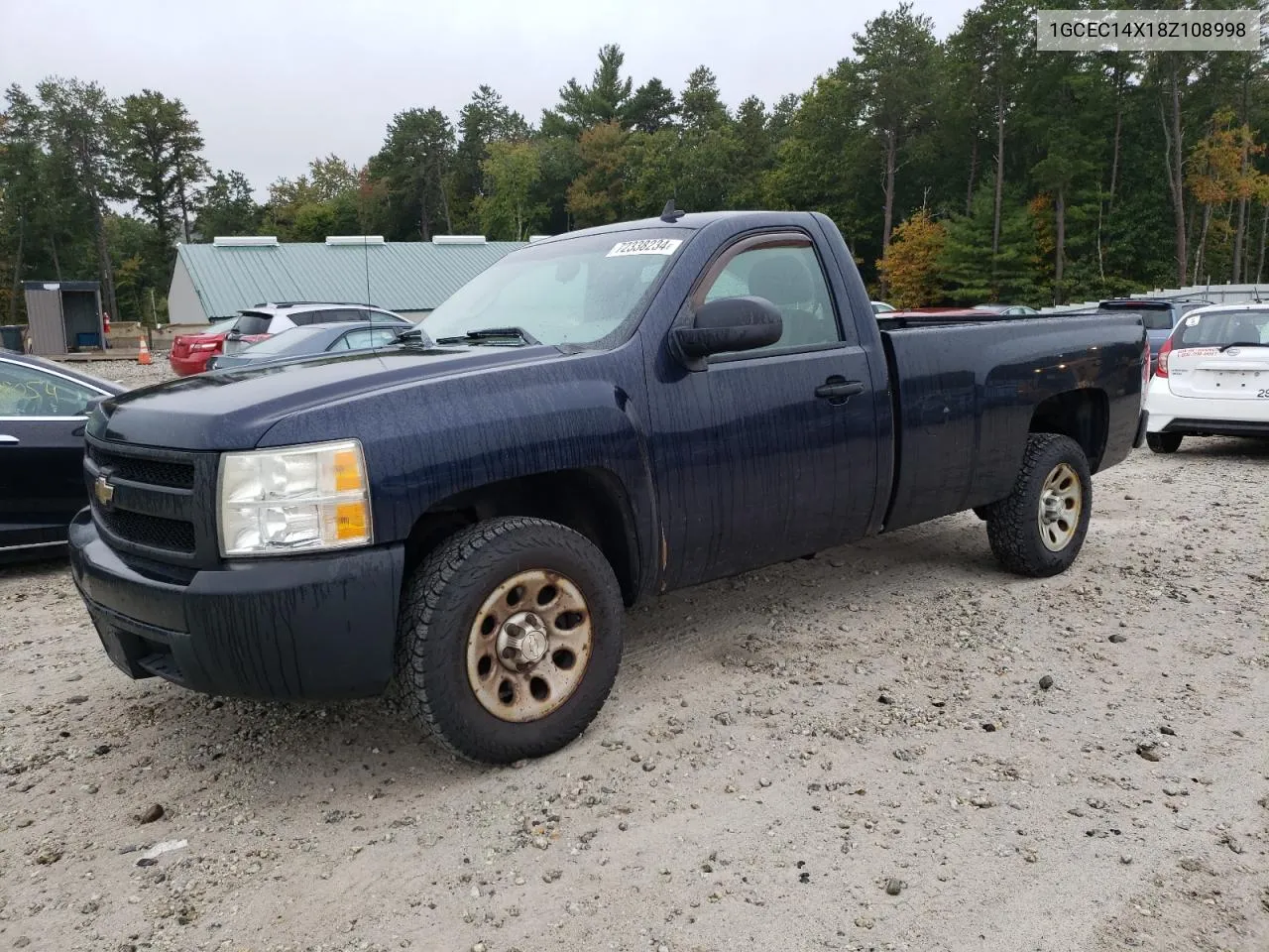 2008 Chevrolet Silverado C1500 VIN: 1GCEC14X18Z108998 Lot: 72338234