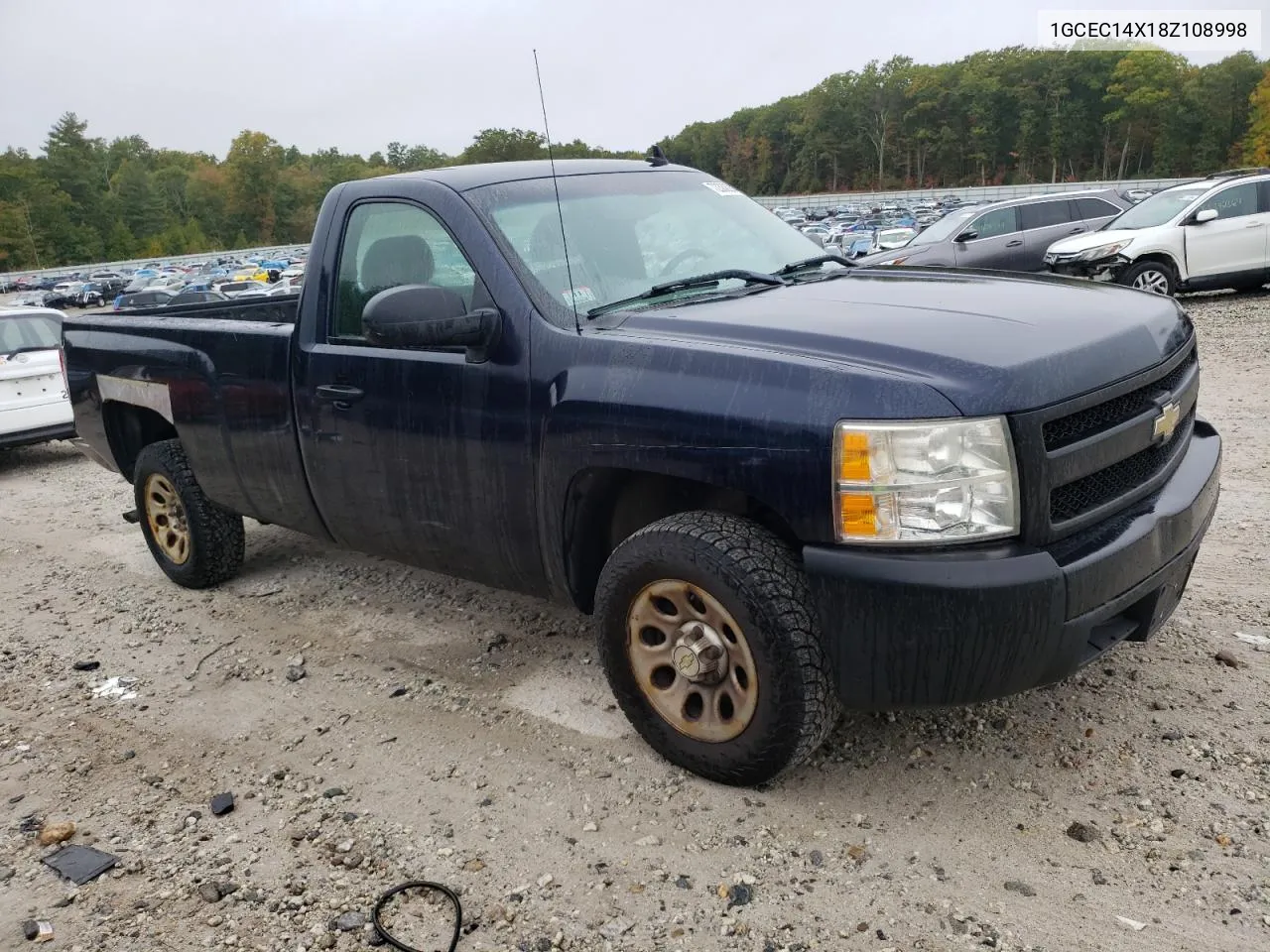 2008 Chevrolet Silverado C1500 VIN: 1GCEC14X18Z108998 Lot: 72338234