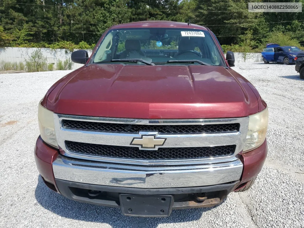 2008 Chevrolet Silverado C1500 VIN: 1GCEC14088Z250865 Lot: 72437884