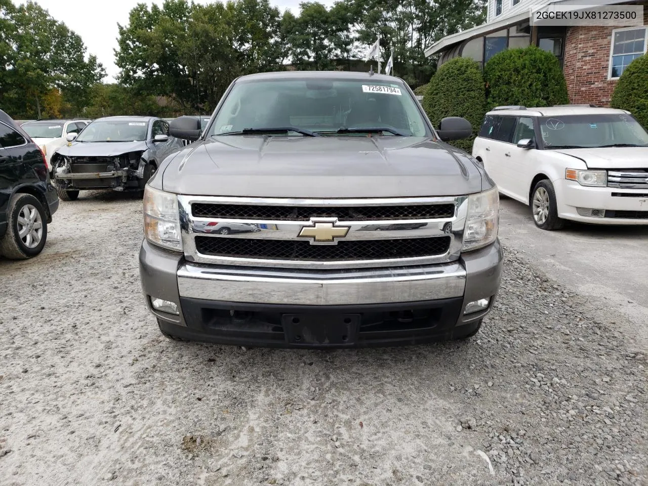 2008 Chevrolet Silverado K1500 VIN: 2GCEK19JX81273500 Lot: 72581794