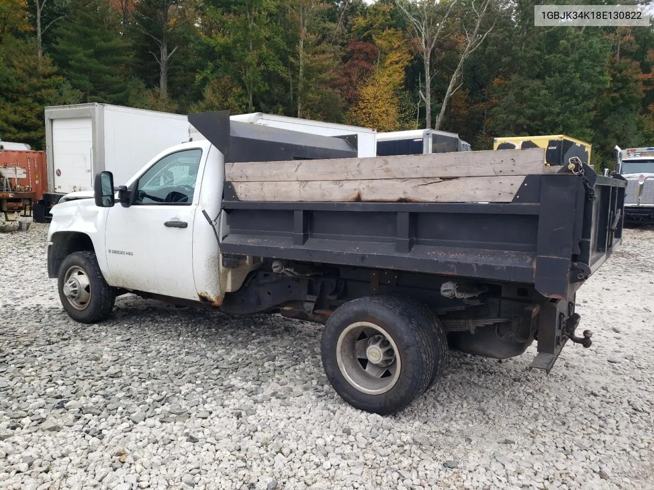 2008 Chevrolet Silverado K3500 VIN: 1GBJK34K18E130822 Lot: 72720594