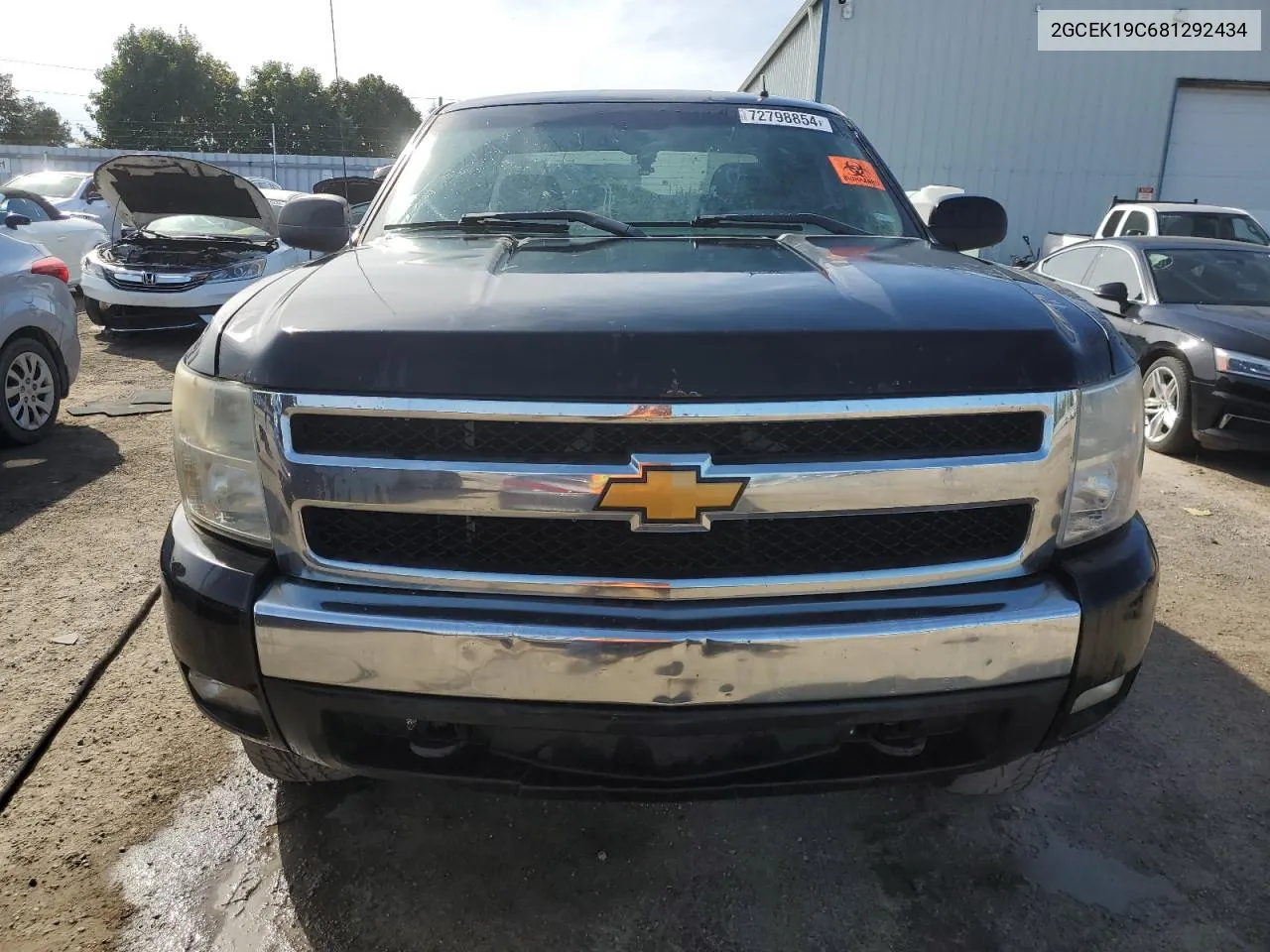 2008 Chevrolet Silverado K1500 VIN: 2GCEK19C681292434 Lot: 72798854