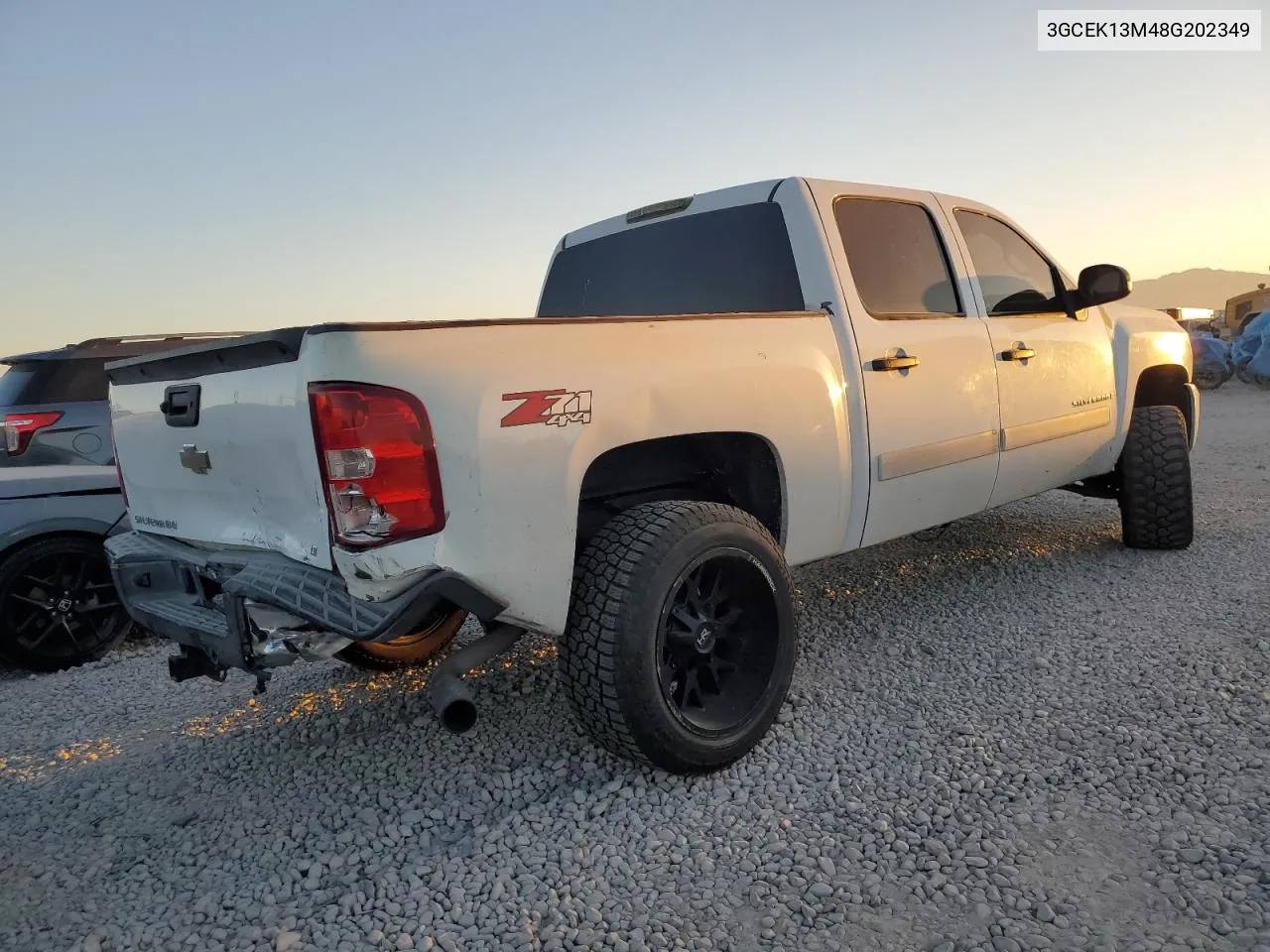 2008 Chevrolet Silverado K1500 VIN: 3GCEK13M48G202349 Lot: 72816434