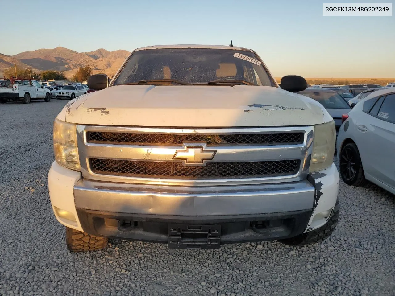 2008 Chevrolet Silverado K1500 VIN: 3GCEK13M48G202349 Lot: 72816434