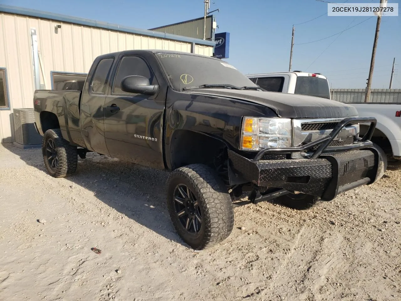 2008 Chevrolet Silverado K1500 VIN: 2GCEK19J281207278 Lot: 72833304