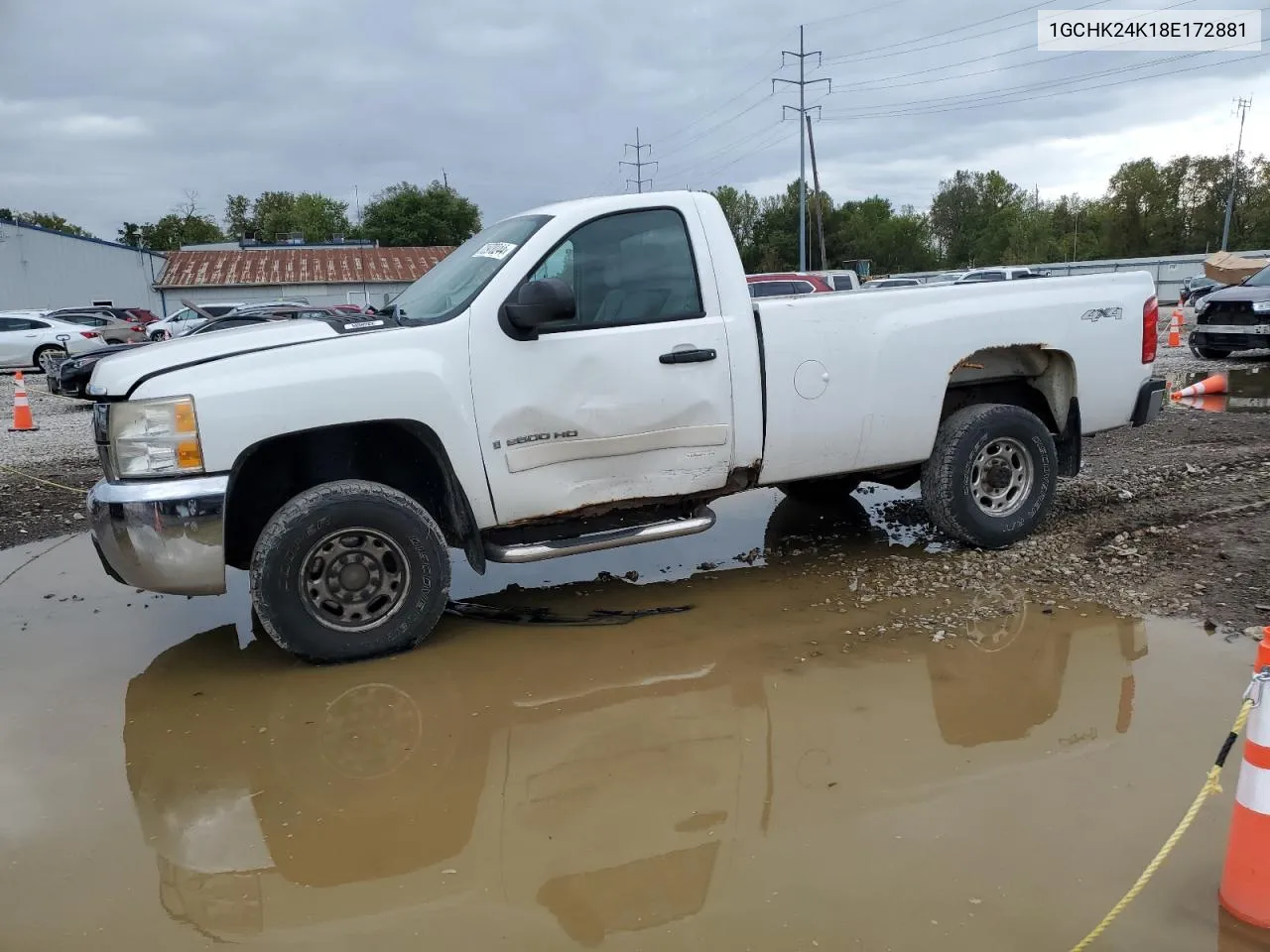 2008 Chevrolet Silverado K2500 Heavy Duty VIN: 1GCHK24K18E172881 Lot: 72970244