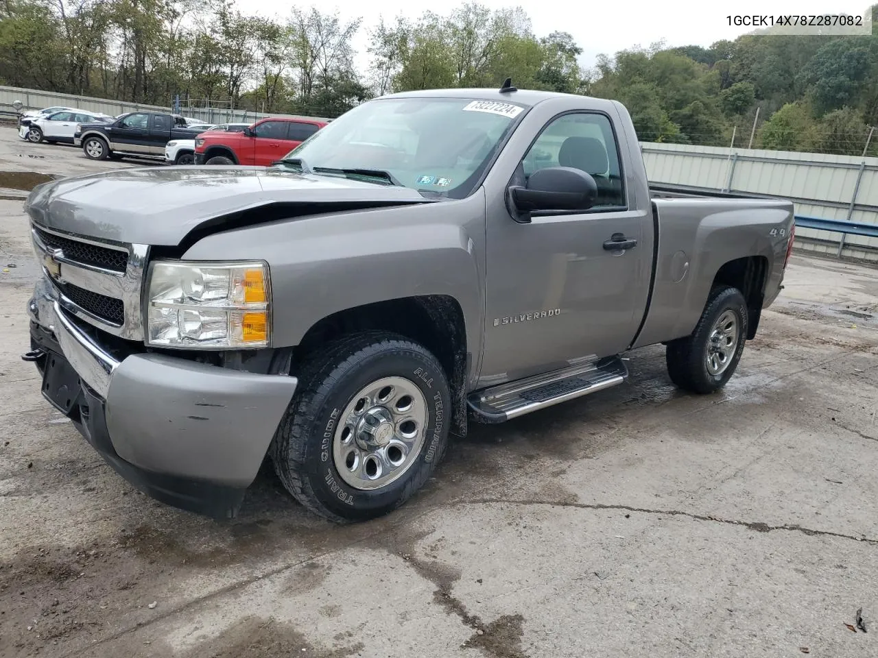 2008 Chevrolet Silverado K1500 VIN: 1GCEK14X78Z287082 Lot: 73227224