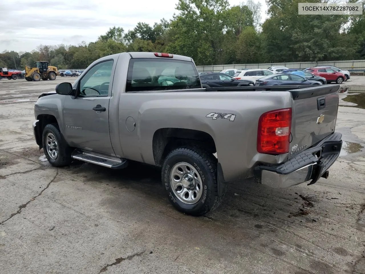 2008 Chevrolet Silverado K1500 VIN: 1GCEK14X78Z287082 Lot: 73227224