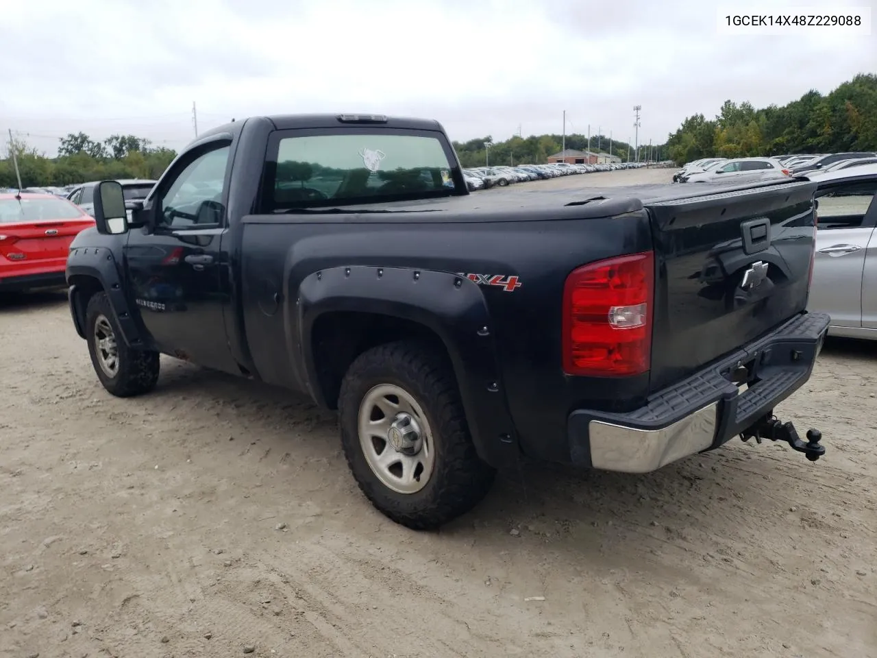 2008 Chevrolet Silverado K1500 VIN: 1GCEK14X48Z229088 Lot: 73434914