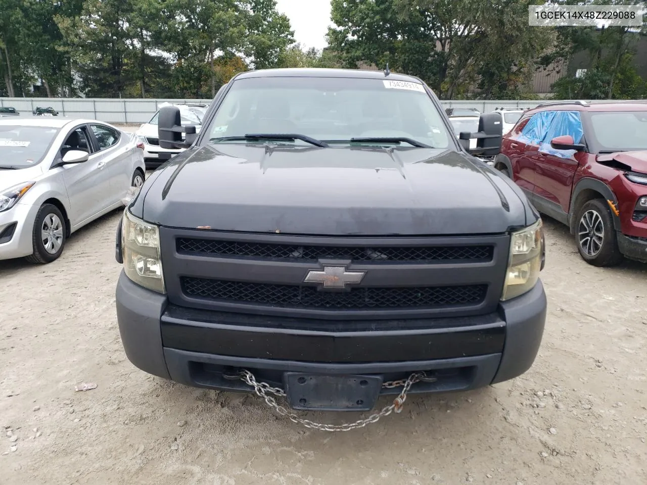 2008 Chevrolet Silverado K1500 VIN: 1GCEK14X48Z229088 Lot: 73434914