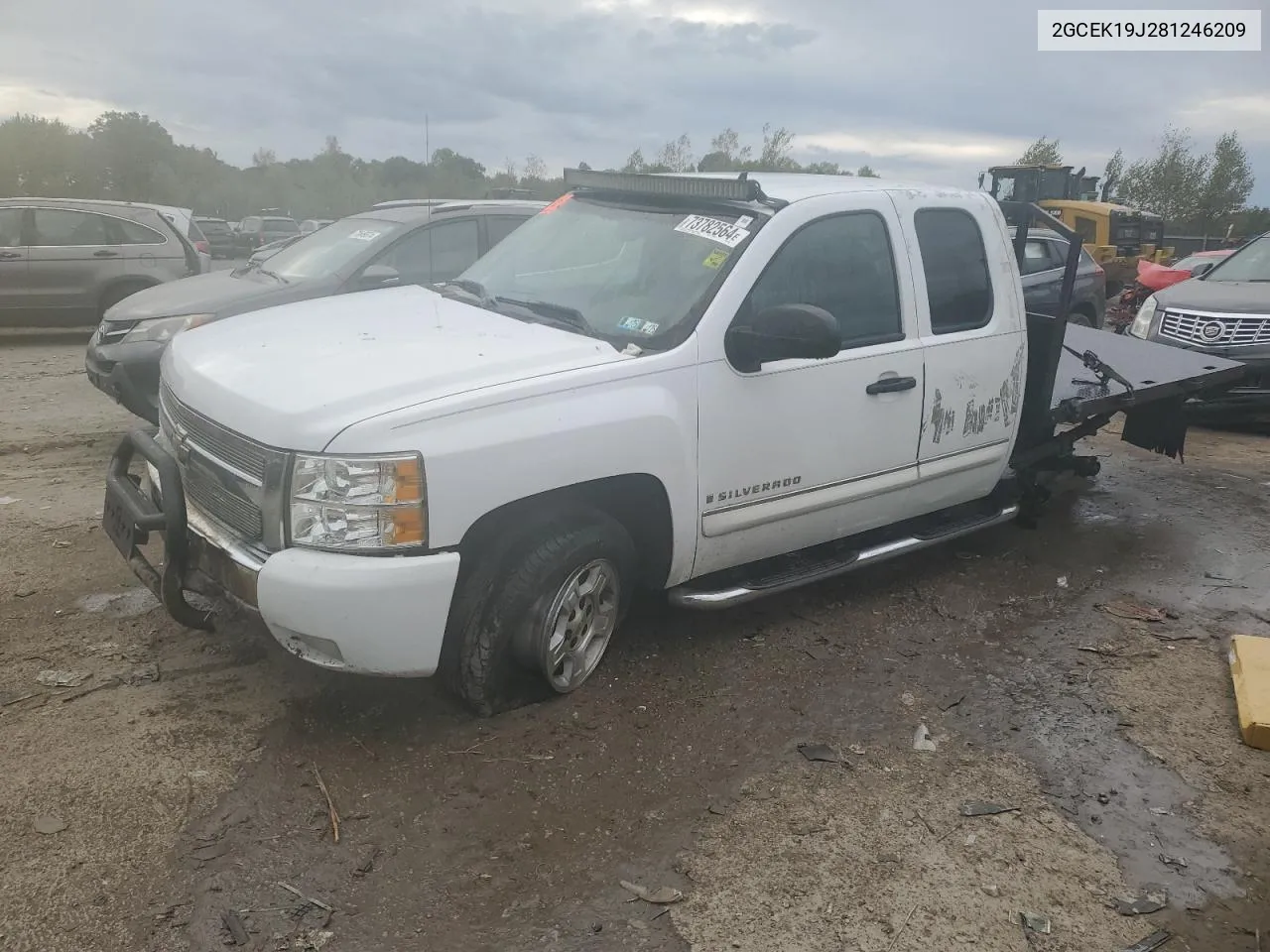 2008 Chevrolet Silverado K1500 VIN: 2GCEK19J281246209 Lot: 73782564