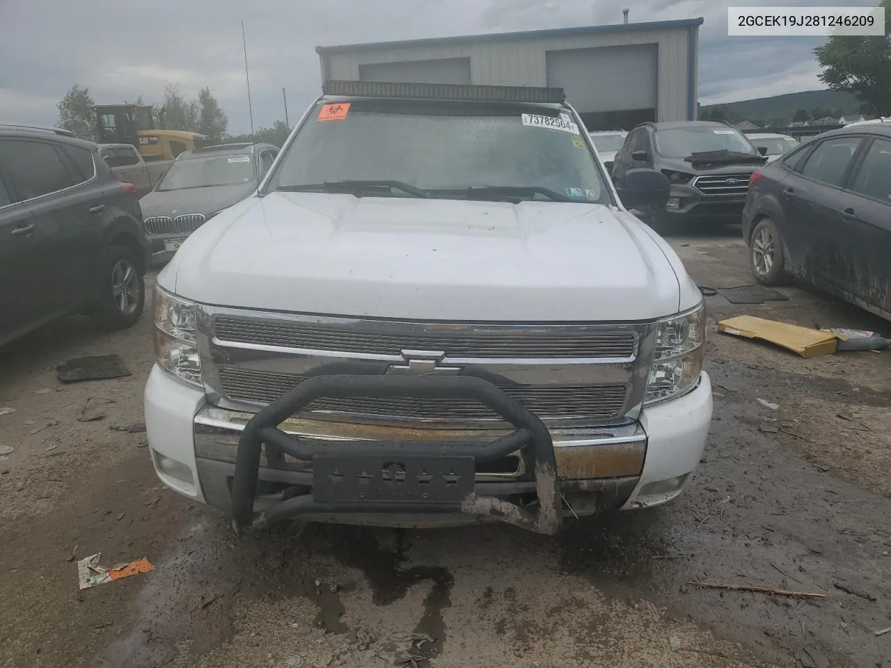 2GCEK19J281246209 2008 Chevrolet Silverado K1500