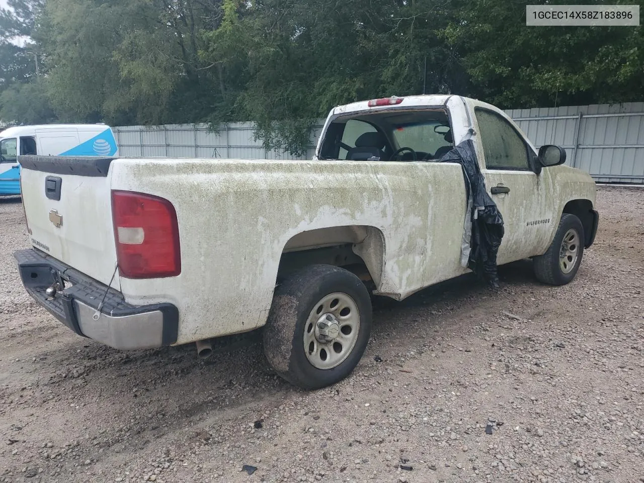 2008 Chevrolet Silverado C1500 VIN: 1GCEC14X58Z183896 Lot: 73784834