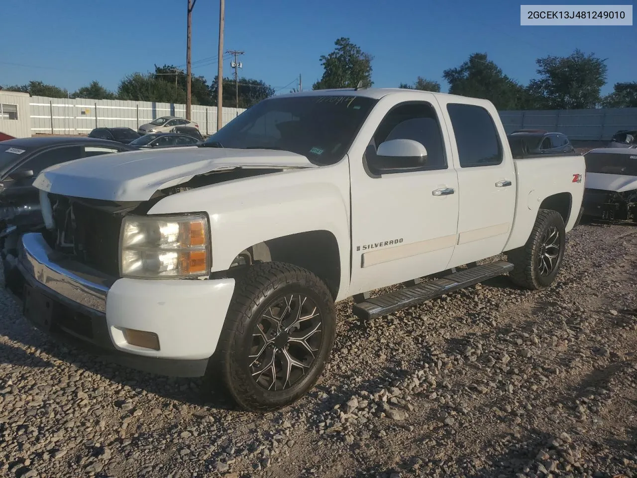 2008 Chevrolet Silverado K1500 VIN: 2GCEK13J481249010 Lot: 74170914