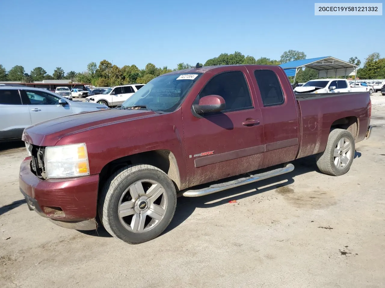 2GCEC19Y581221332 2008 Chevrolet Silverado C1500