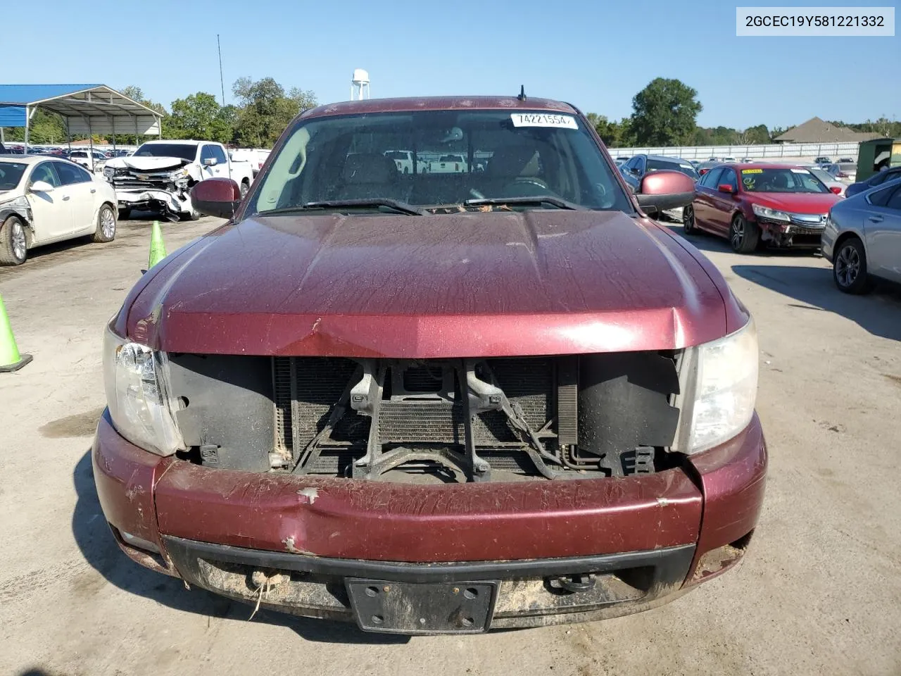 2008 Chevrolet Silverado C1500 VIN: 2GCEC19Y581221332 Lot: 74221554