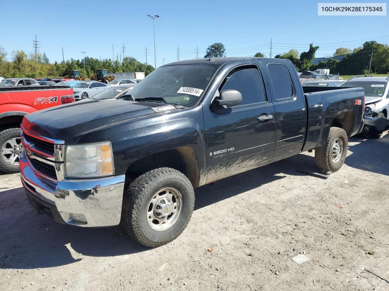 2008 Chevrolet Silverado K2500 Heavy Duty VIN: 1GCHK29K28E175345 Lot: 74308514