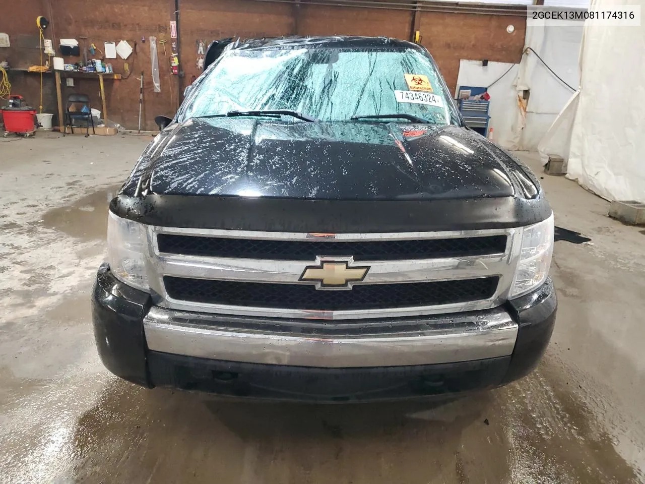 2GCEK13M081174316 2008 Chevrolet Silverado K1500