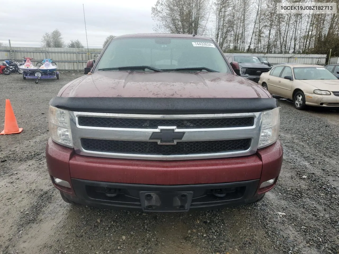 2008 Chevrolet Silverado K1500 VIN: 1GCEK19J08Z182713 Lot: 74433034