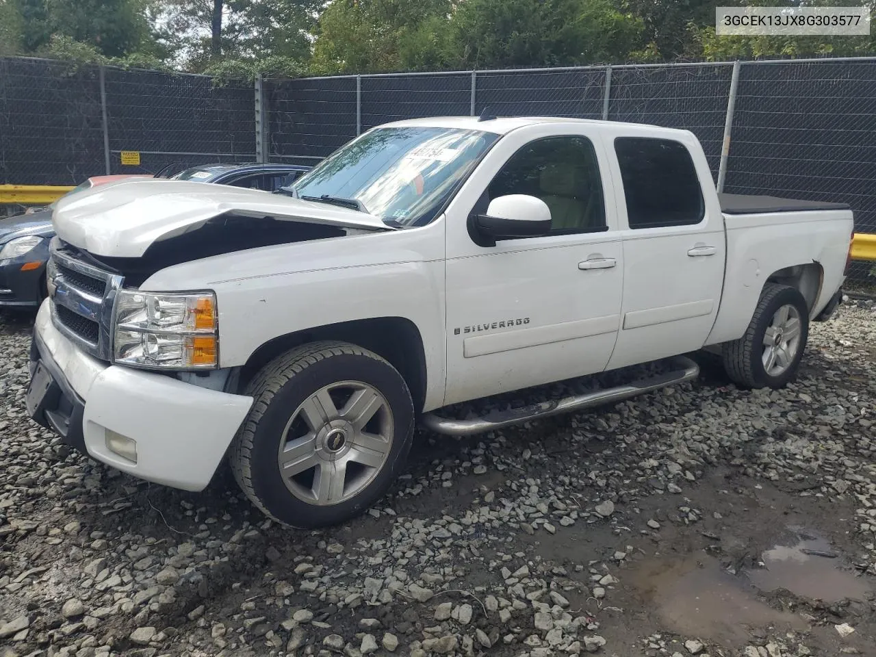 2008 Chevrolet Silverado K1500 VIN: 3GCEK13JX8G303577 Lot: 74452754