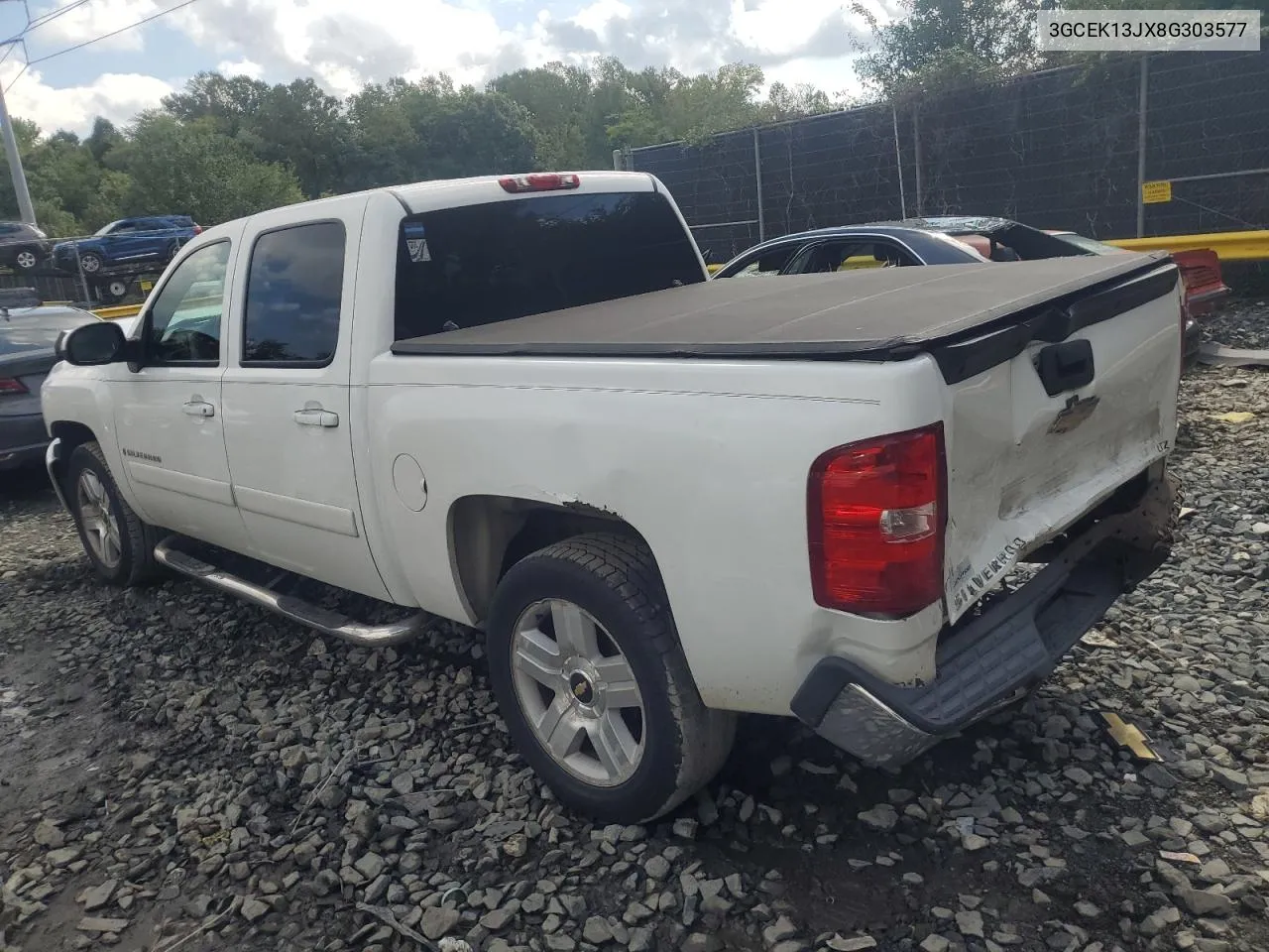 2008 Chevrolet Silverado K1500 VIN: 3GCEK13JX8G303577 Lot: 74452754