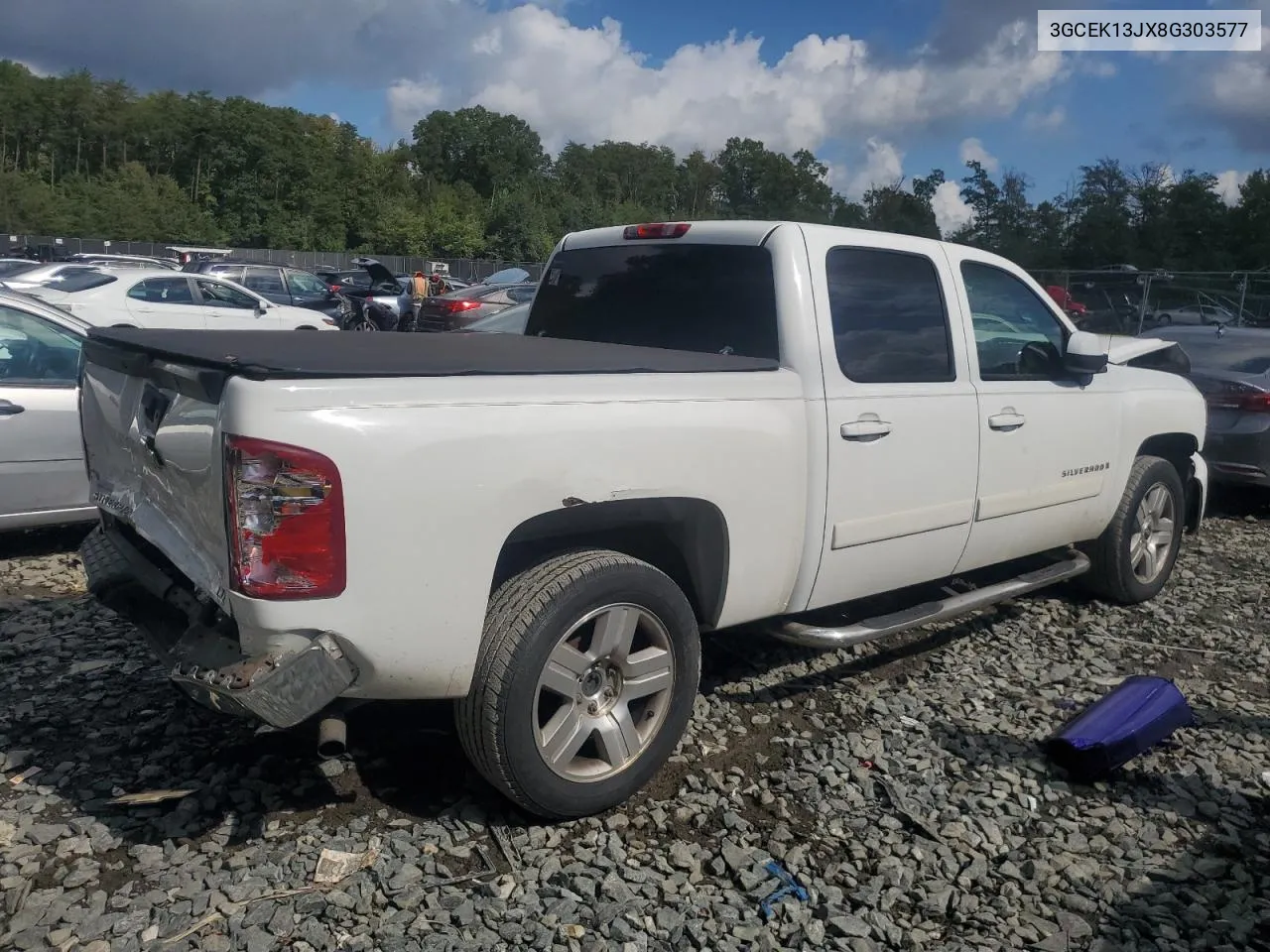 2008 Chevrolet Silverado K1500 VIN: 3GCEK13JX8G303577 Lot: 74452754