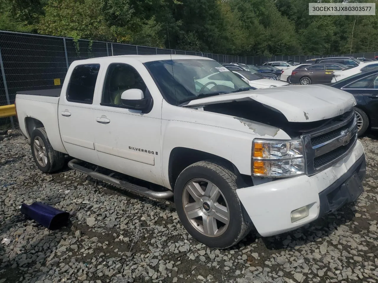 2008 Chevrolet Silverado K1500 VIN: 3GCEK13JX8G303577 Lot: 74452754