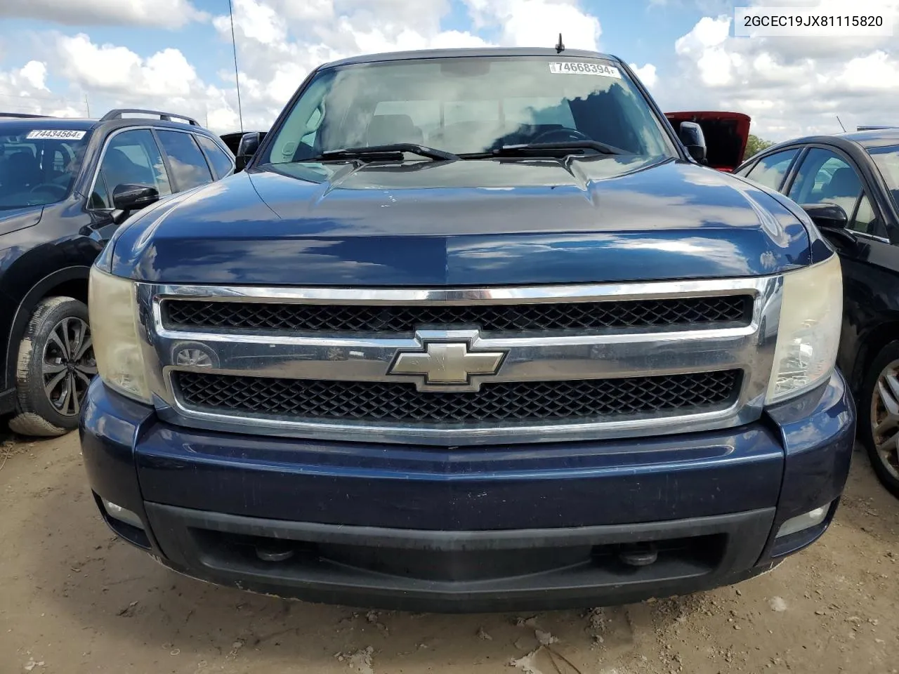 2008 Chevrolet Silverado C1500 VIN: 2GCEC19JX81115820 Lot: 74668394