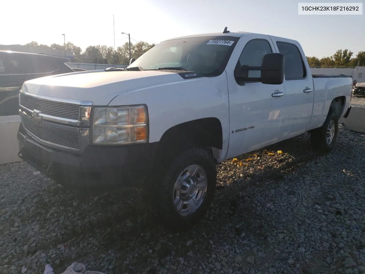 2008 Chevrolet Silverado K2500 Heavy Duty VIN: 1GCHK23K18F216292 Lot: 75027764