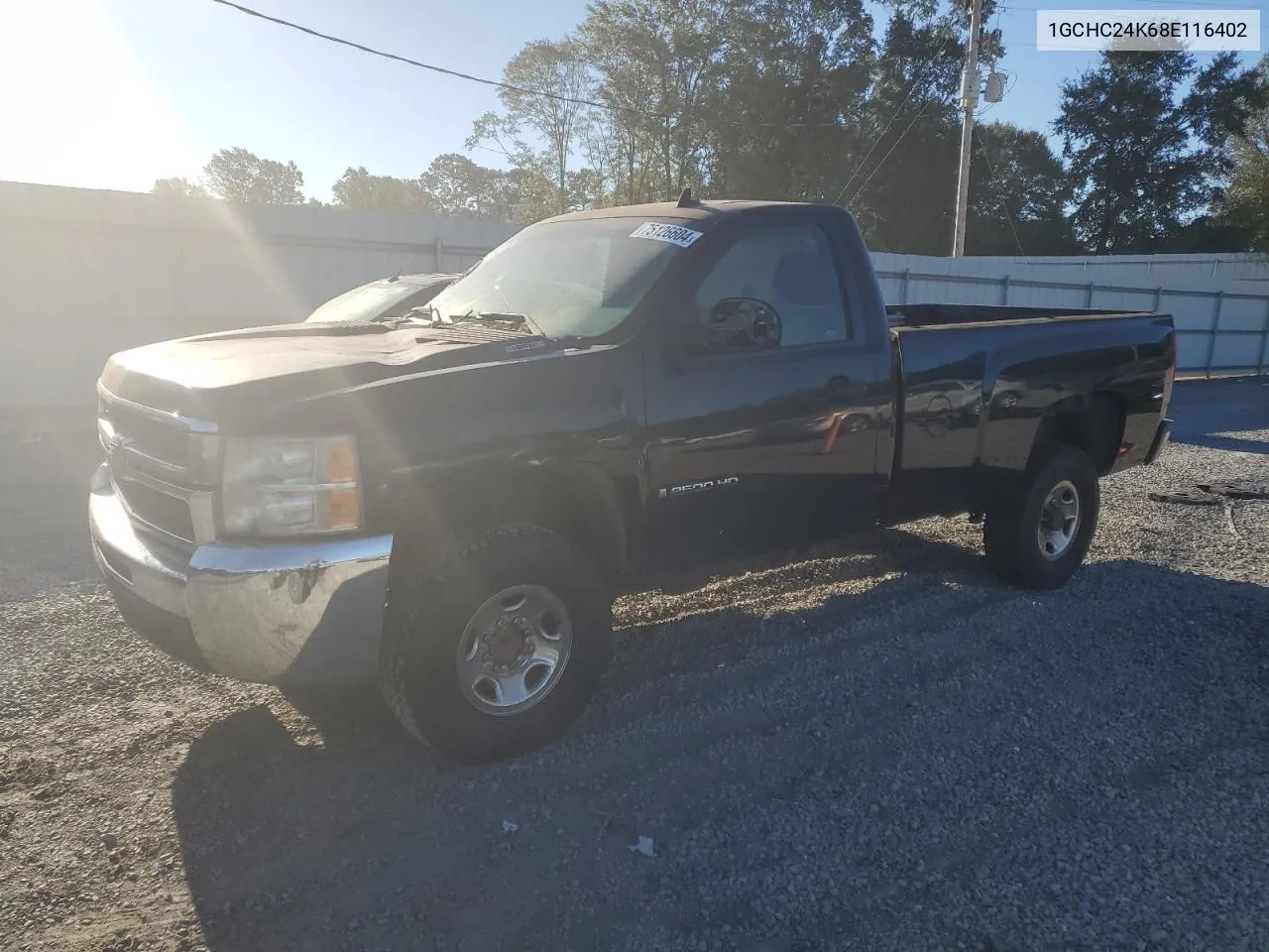 2008 Chevrolet Silverado C2500 Heavy Duty VIN: 1GCHC24K68E116402 Lot: 75126604