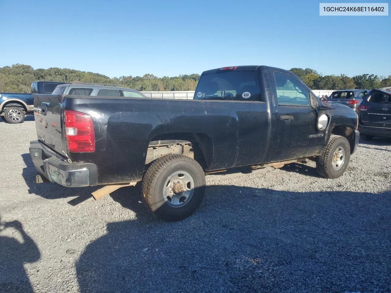 2008 Chevrolet Silverado C2500 Heavy Duty VIN: 1GCHC24K68E116402 Lot: 75126604