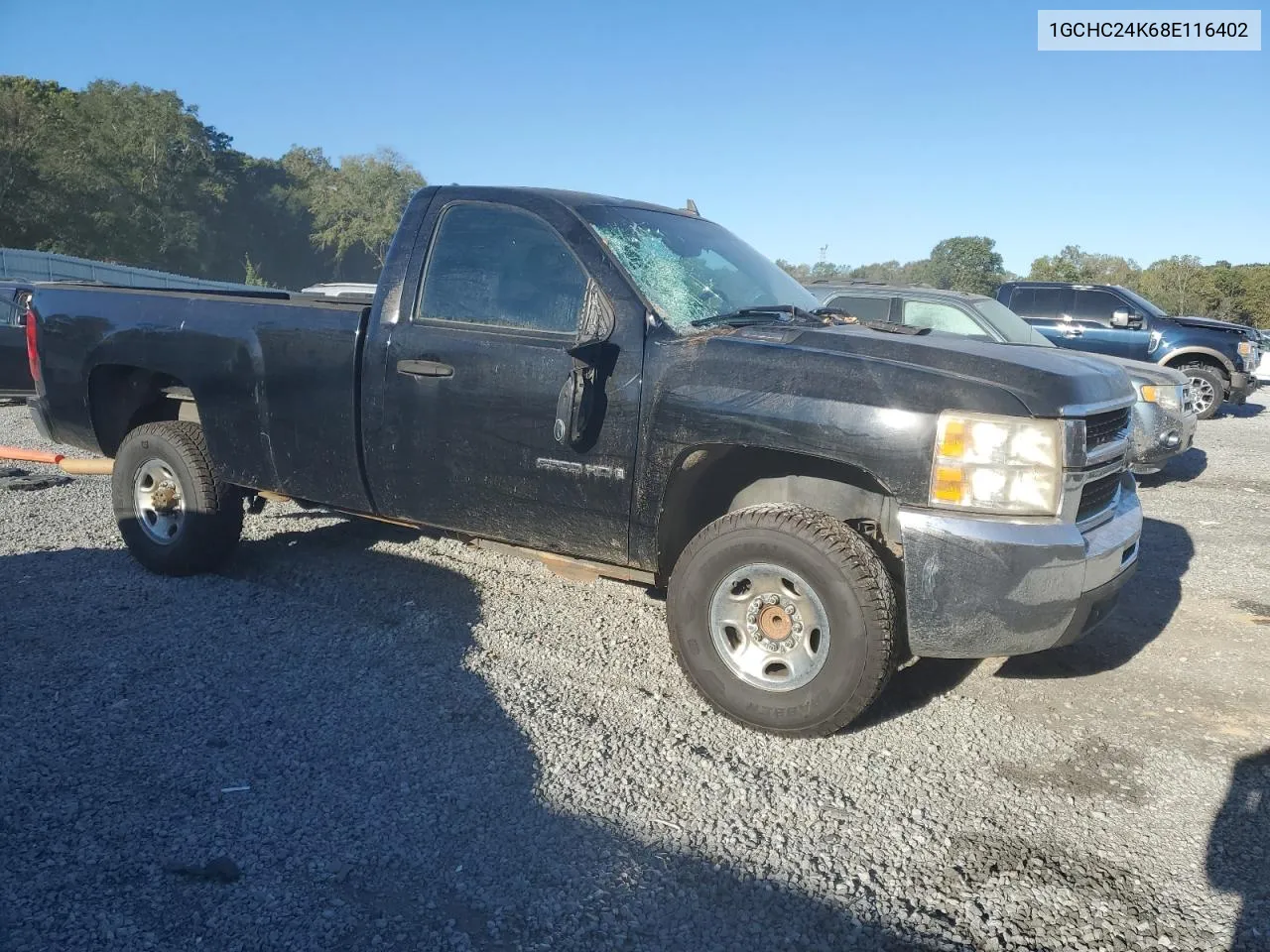 2008 Chevrolet Silverado C2500 Heavy Duty VIN: 1GCHC24K68E116402 Lot: 75126604