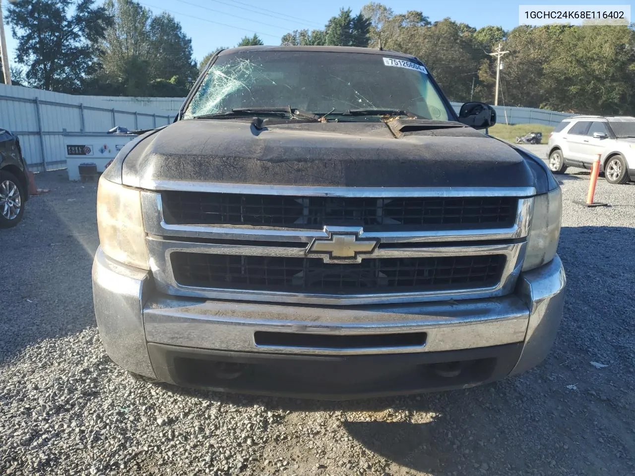 2008 Chevrolet Silverado C2500 Heavy Duty VIN: 1GCHC24K68E116402 Lot: 75126604