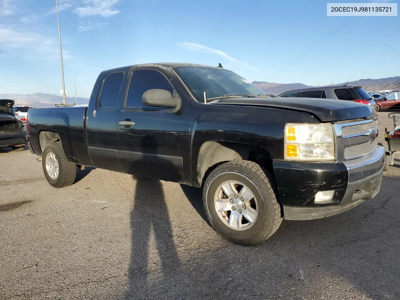 2008 Chevrolet Silverado C1500 VIN: 2GCEC19J981135721 Lot: 75455584