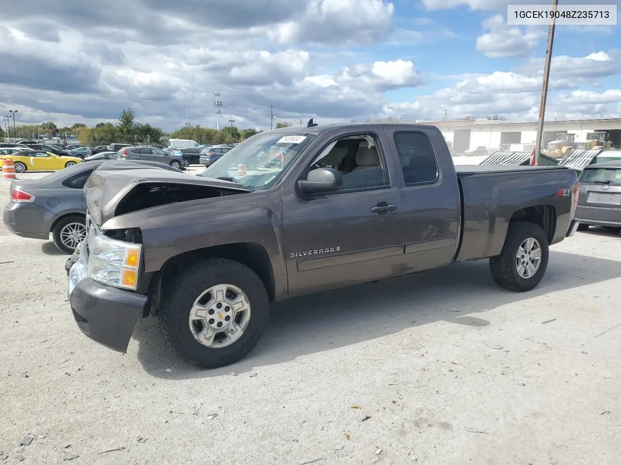 2008 Chevrolet Silverado K1500 VIN: 1GCEK19048Z235713 Lot: 75455934