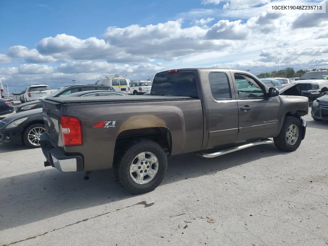 2008 Chevrolet Silverado K1500 VIN: 1GCEK19048Z235713 Lot: 75455934