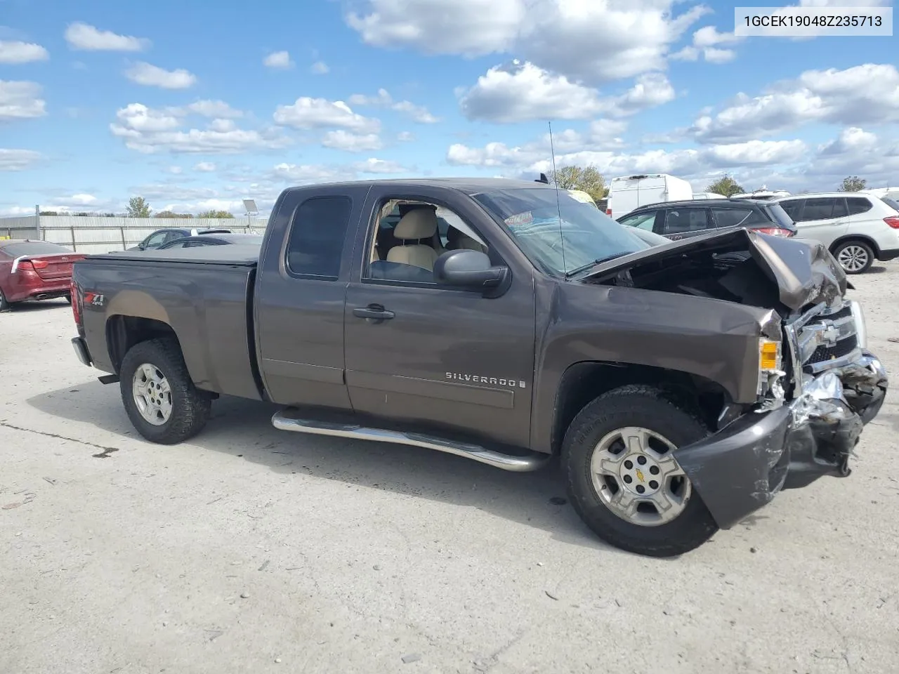 2008 Chevrolet Silverado K1500 VIN: 1GCEK19048Z235713 Lot: 75455934