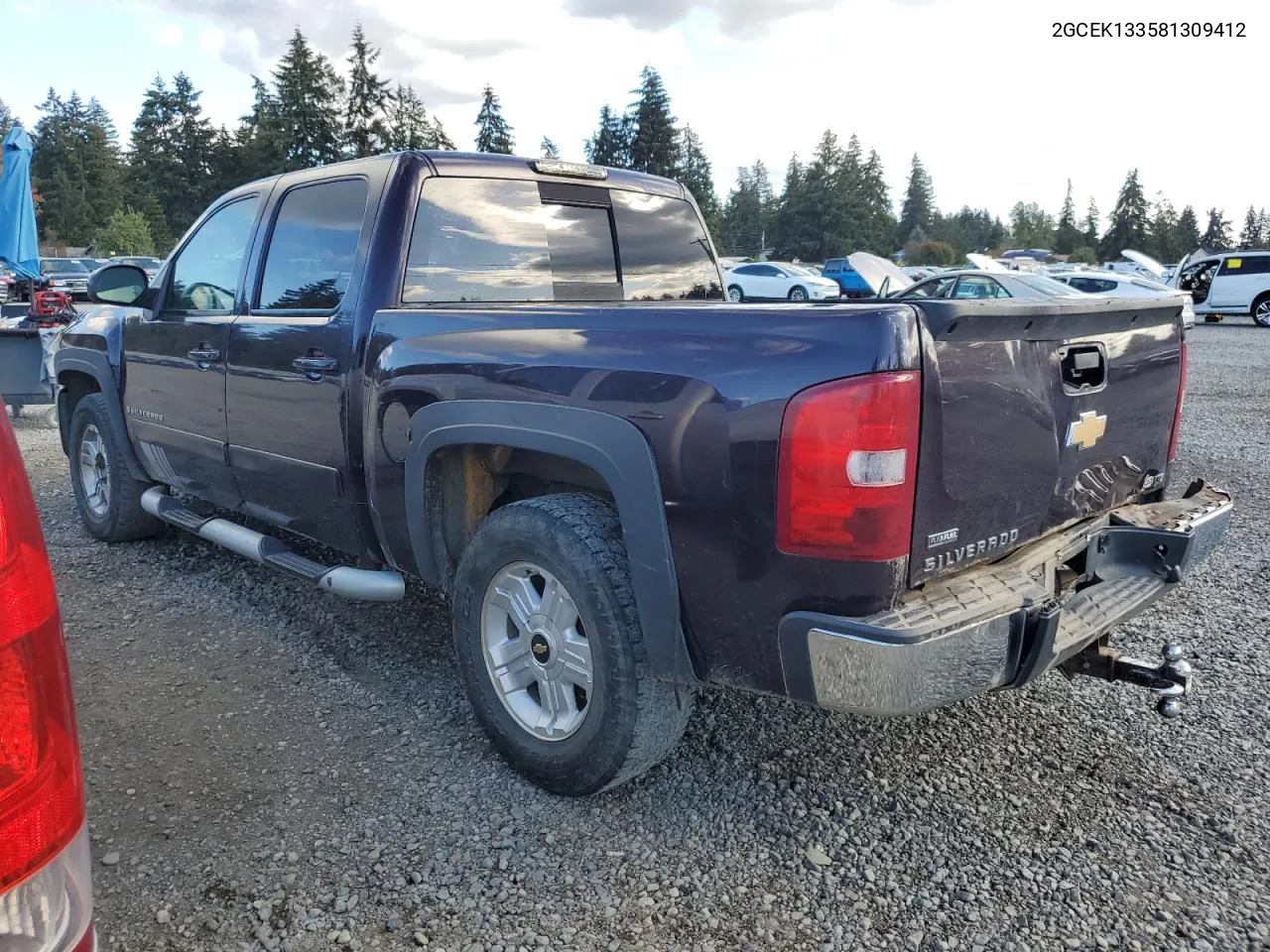 2008 Chevrolet Silverado K1500 VIN: 2GCEK133581309412 Lot: 75564724