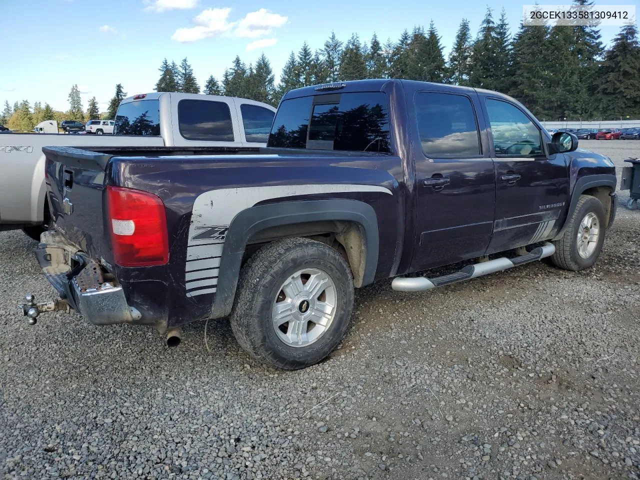 2008 Chevrolet Silverado K1500 VIN: 2GCEK133581309412 Lot: 75564724