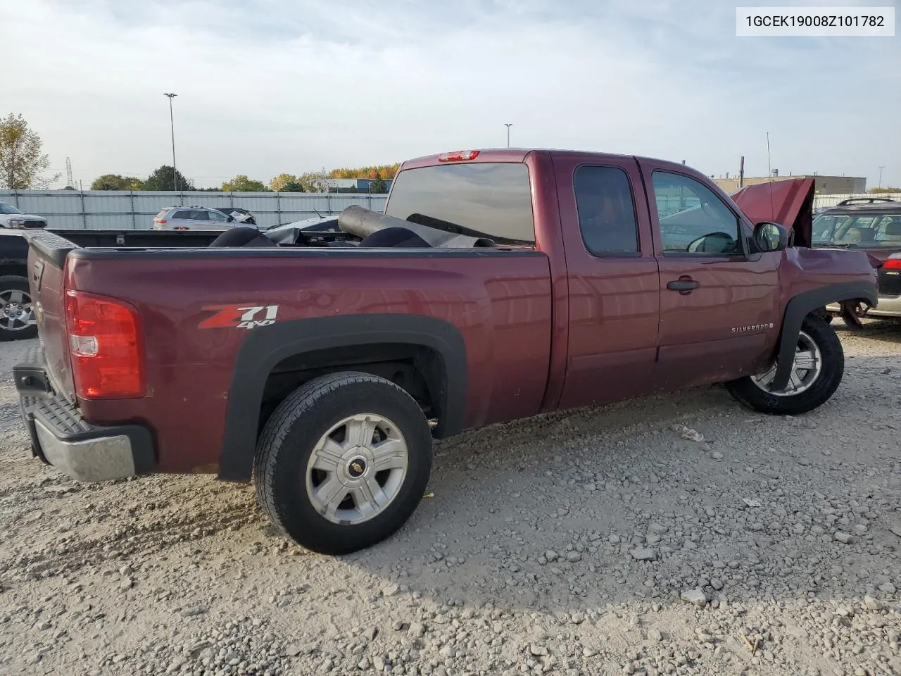 2008 Chevrolet Silverado K1500 VIN: 1GCEK19008Z101782 Lot: 75725254