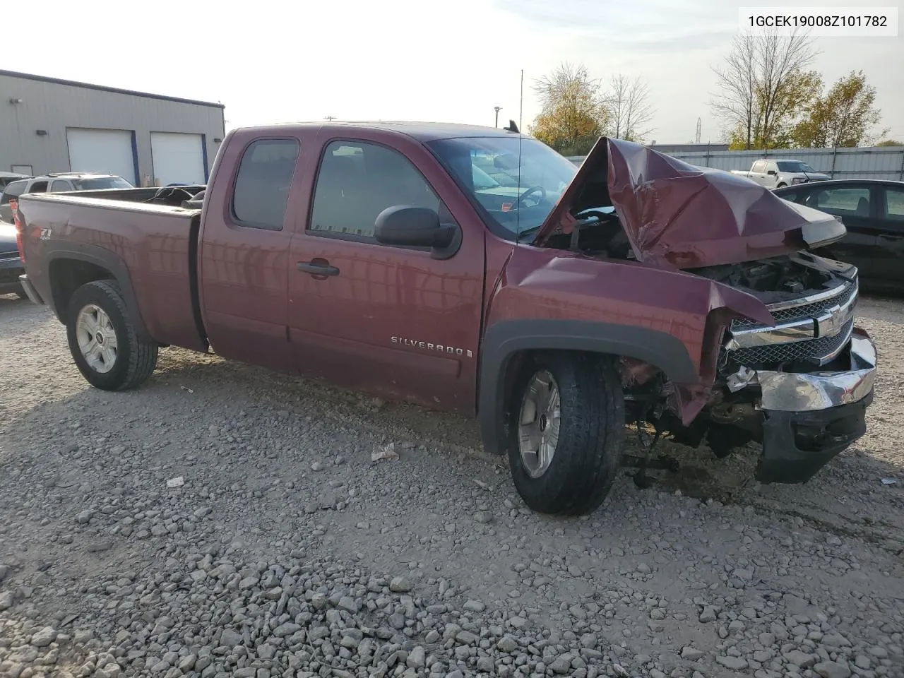 2008 Chevrolet Silverado K1500 VIN: 1GCEK19008Z101782 Lot: 75725254