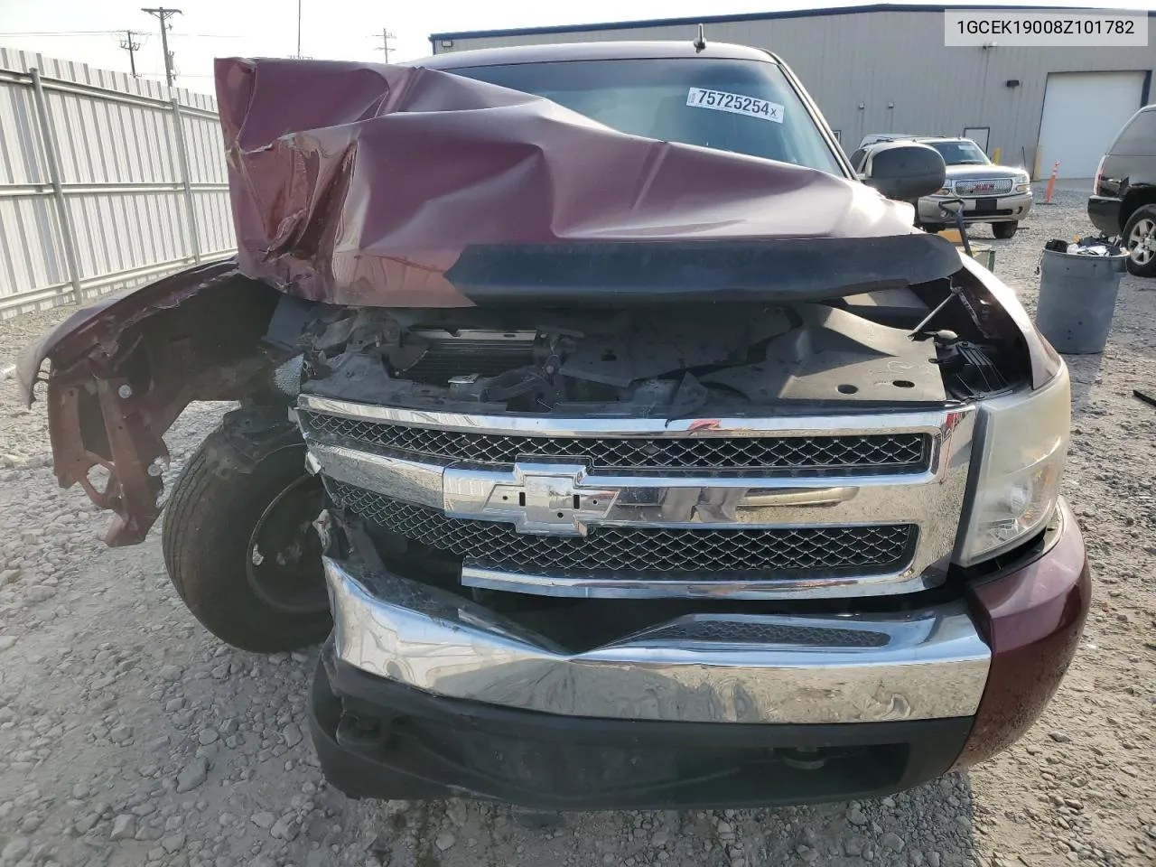 2008 Chevrolet Silverado K1500 VIN: 1GCEK19008Z101782 Lot: 75725254