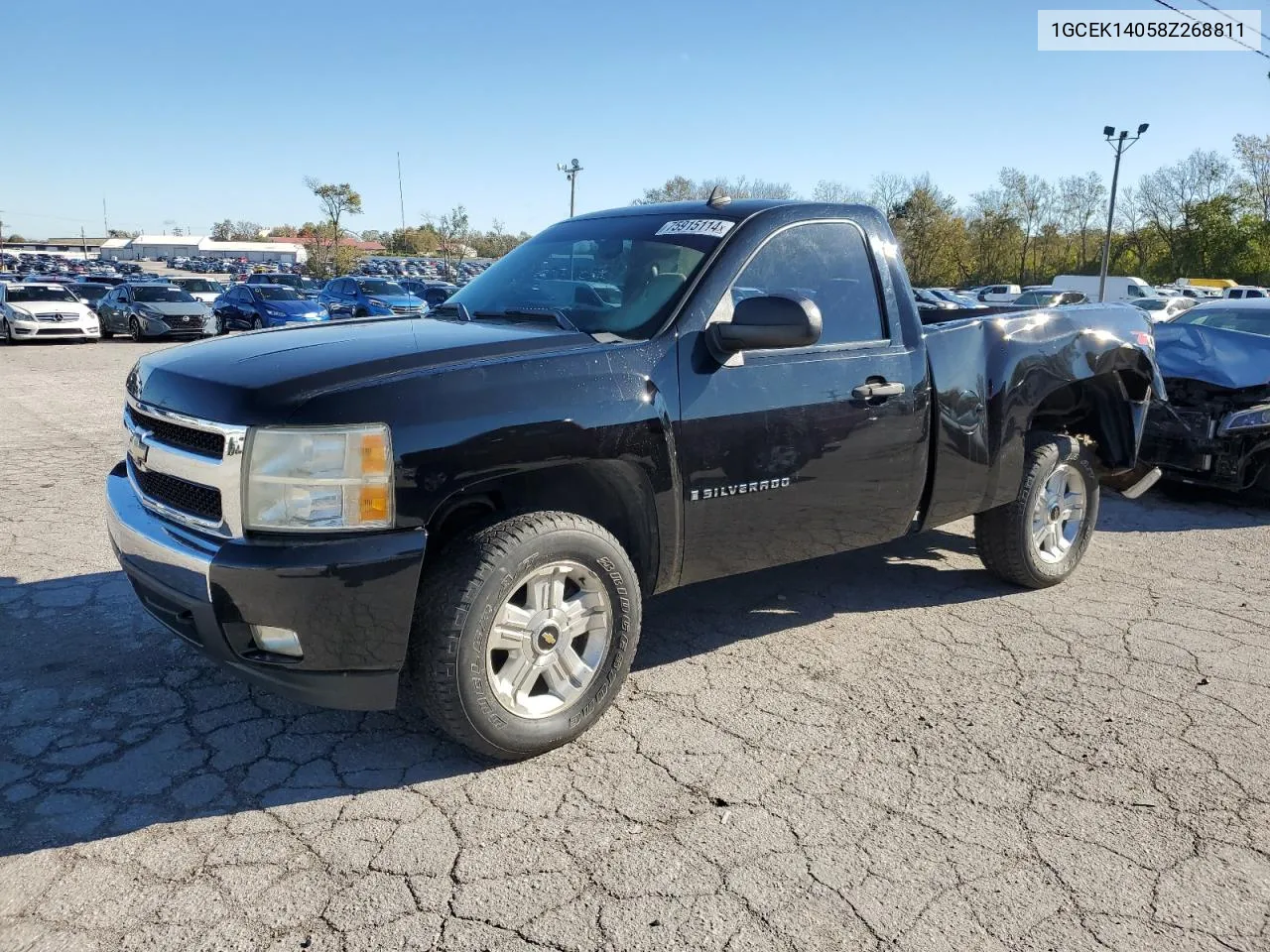 2008 Chevrolet Silverado K1500 VIN: 1GCEK14058Z268811 Lot: 75915114