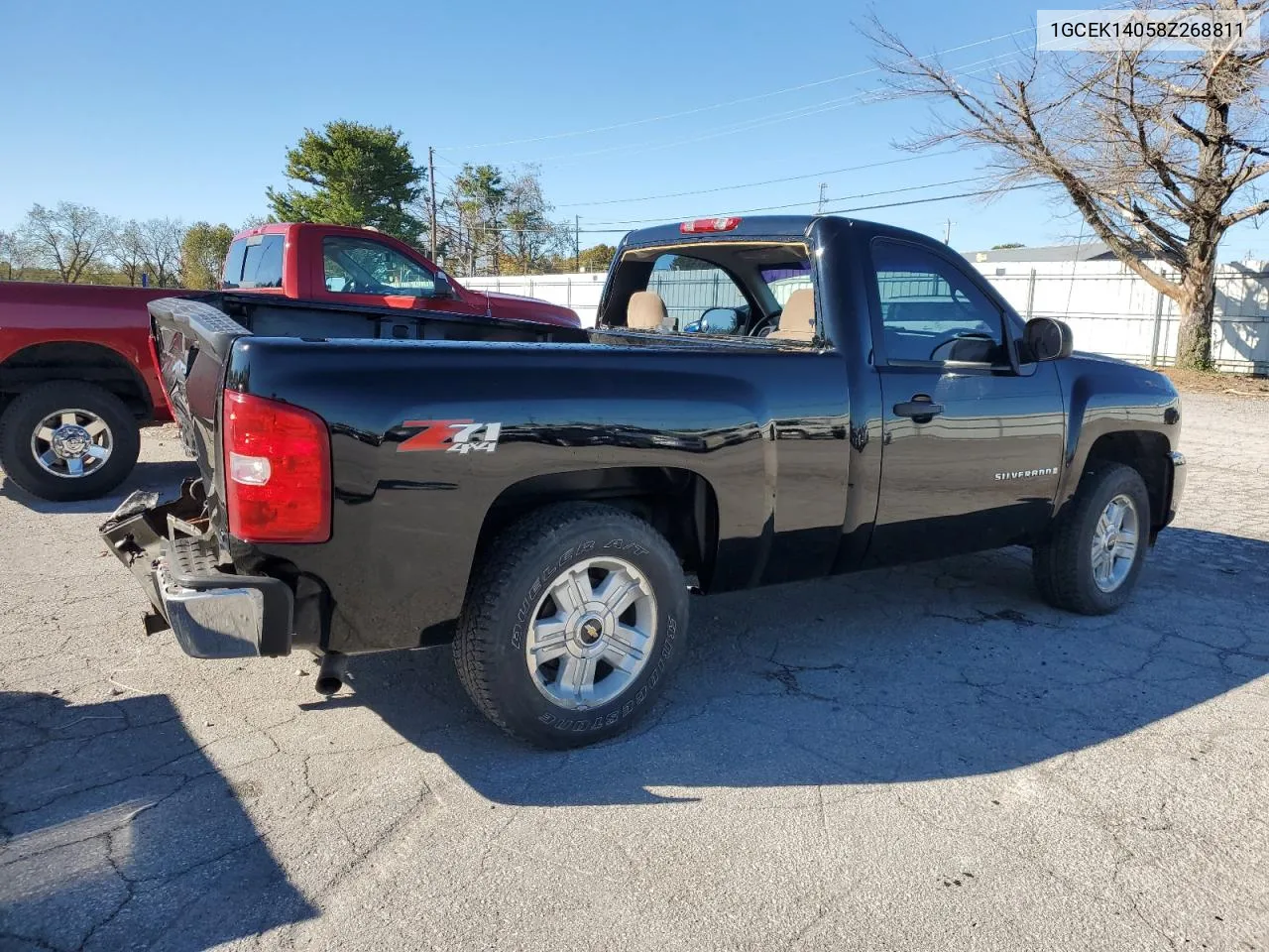 2008 Chevrolet Silverado K1500 VIN: 1GCEK14058Z268811 Lot: 75915114